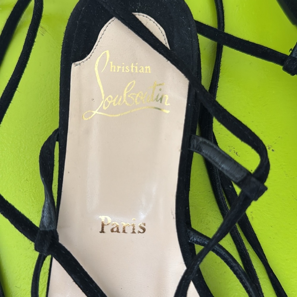Christian Louboutin suede strappy flats size 39 - Picture 5 of 13
